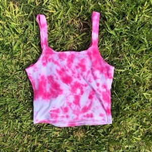 Women TIE-DYE crop top size small